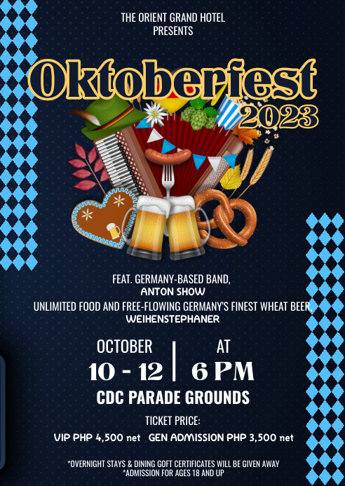 OKTOBERFEST | Hotel Club Bar Event Flyer A6 template